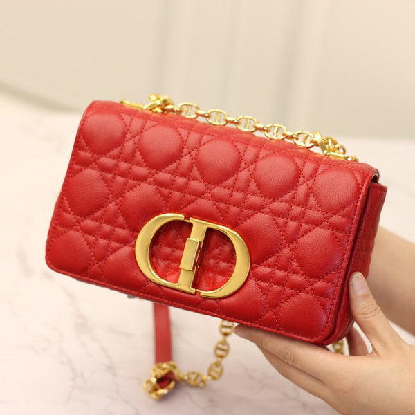 CARO MINI BAG 20 AUS KALBSLEDER IN CANDY-ROT