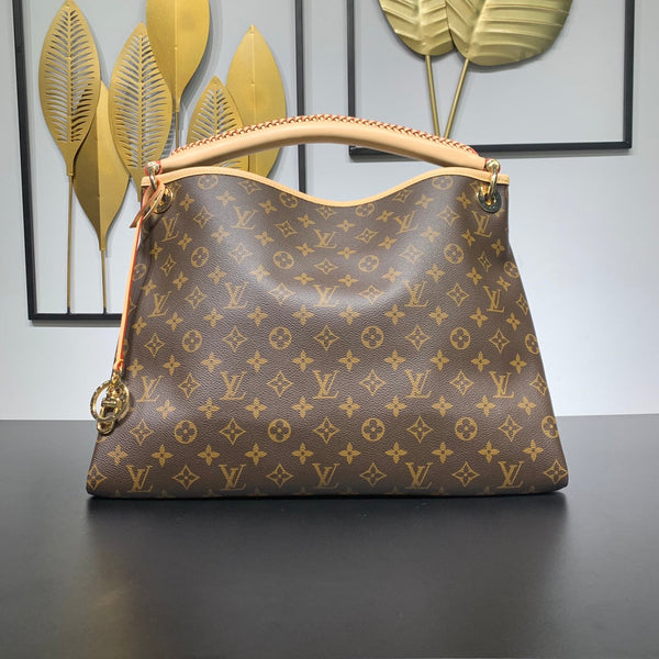ARTSY MM 41 IN BRAUNEM MONOGRAMM-CANVAS, GOLDBESCHLÄGE