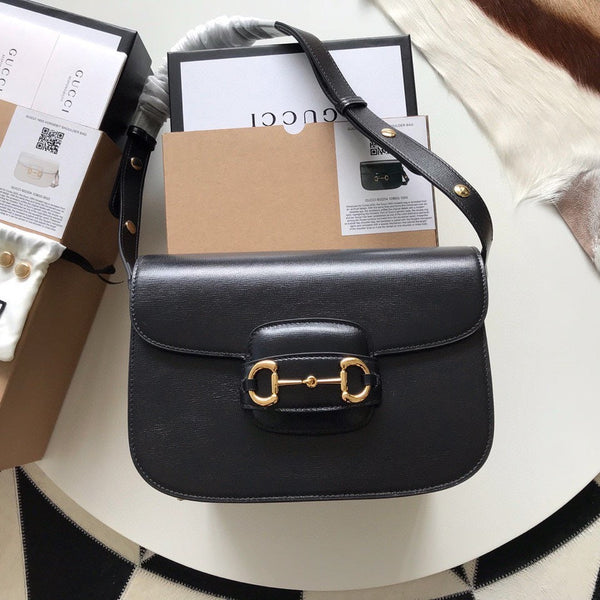 GG HORSEBIT 1955 MINI BAG 25 AUS SCHWARZEM KALBSLEDER