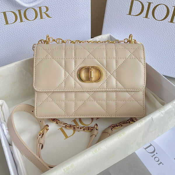 MINI CHAIN ​​BAG 17 AUS BEIGEEM KALBSLEDER