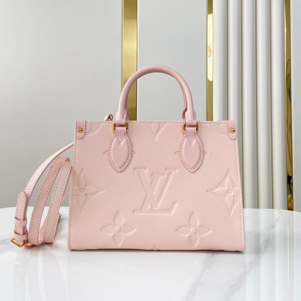 ONTHEGO PM 25 AUS OPALEM ROSA MONOGRAMM-EMPREINTE-LEDER