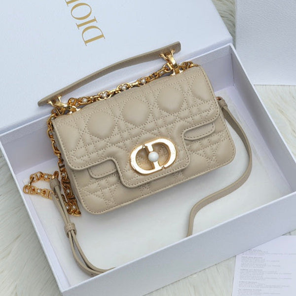 JOLIE TOP HANDLE BAG 19 AUS BEIGE CANNAGE KALBSLEDER