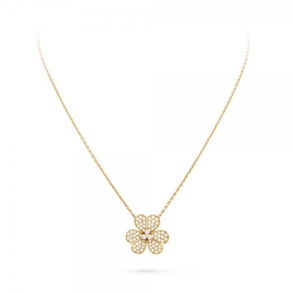 ˇStella JewelryˇBLUMEN-DIAMANT-HALSKETTE