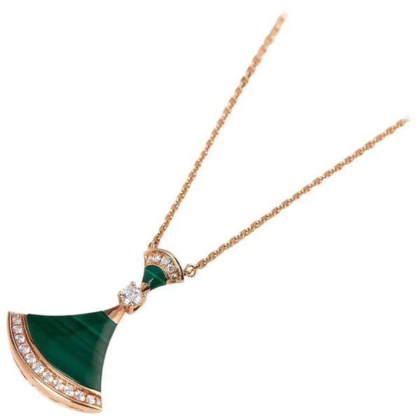 ˇStella JewelryˇDREAM NECKLACE MALACHITE DIAMOND