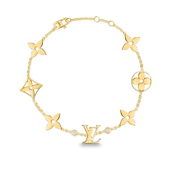 ˇStella JewelryˇStern und Sonne 7 Motive Goldarmband