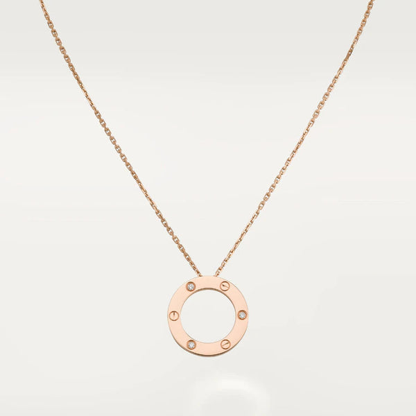 ˇStella JewelryˇLIEBESHALSKETTE 16MM 3 DIAMANTEN