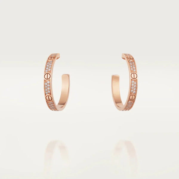ˇStella JewelryˇLOVE DIAMOND ROTGOLD-CREOLEN