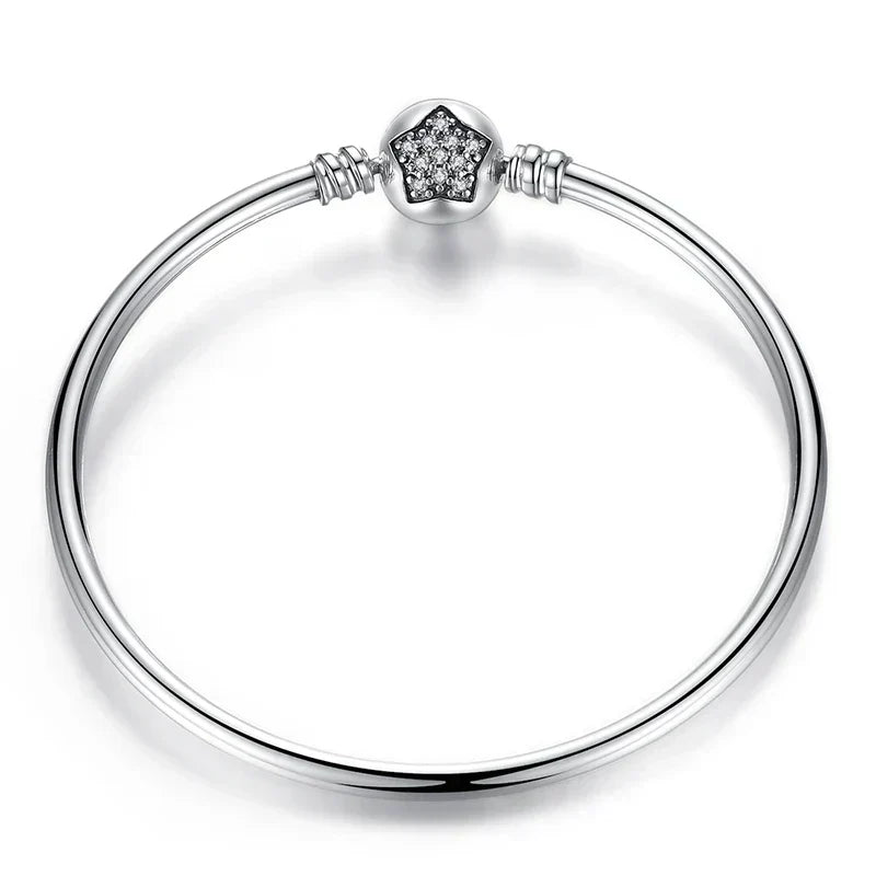 ˇStella JewelryˇSnake Chain Bangle & Bracelet Pave Setting