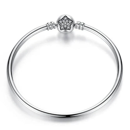 ˇStella JewelryˇSnake Chain Bangle & Bracelet Pave Setting