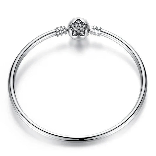 ˇStella JewelryˇSnake Chain Bangle & Bracelet Pave Setting