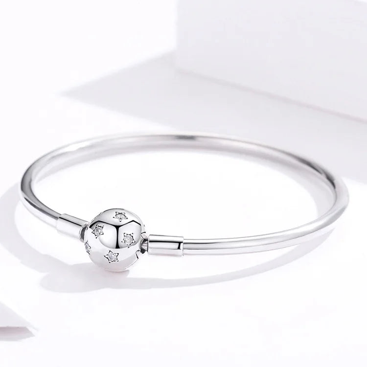 ˇStella JewelryˇSnake Chain Bangle & Bracelet Pave Setting