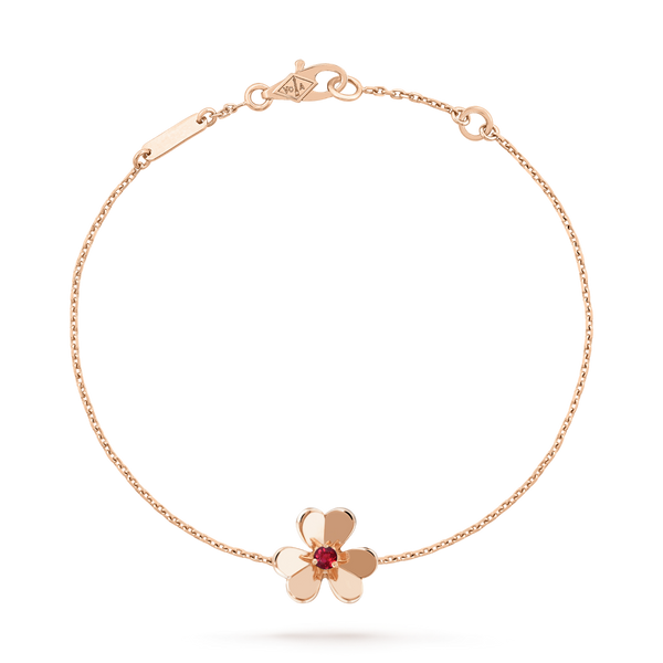 ˇStella JewelryˇFRIVOLE GOLD BLUME ROSA MALACHIT ARMBAND