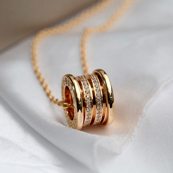 ˇStella JewelryˇZERO 1 PINK GOLD DIAMOND NECKLACE