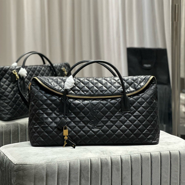 ES GIANT 56 SCHWARZE REISETASCHE AUS RINDSLEDER