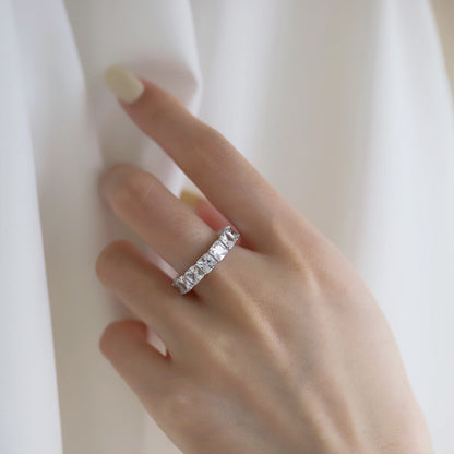 ˇStella JewelryˇElegant Princess Cut Tennis Ring