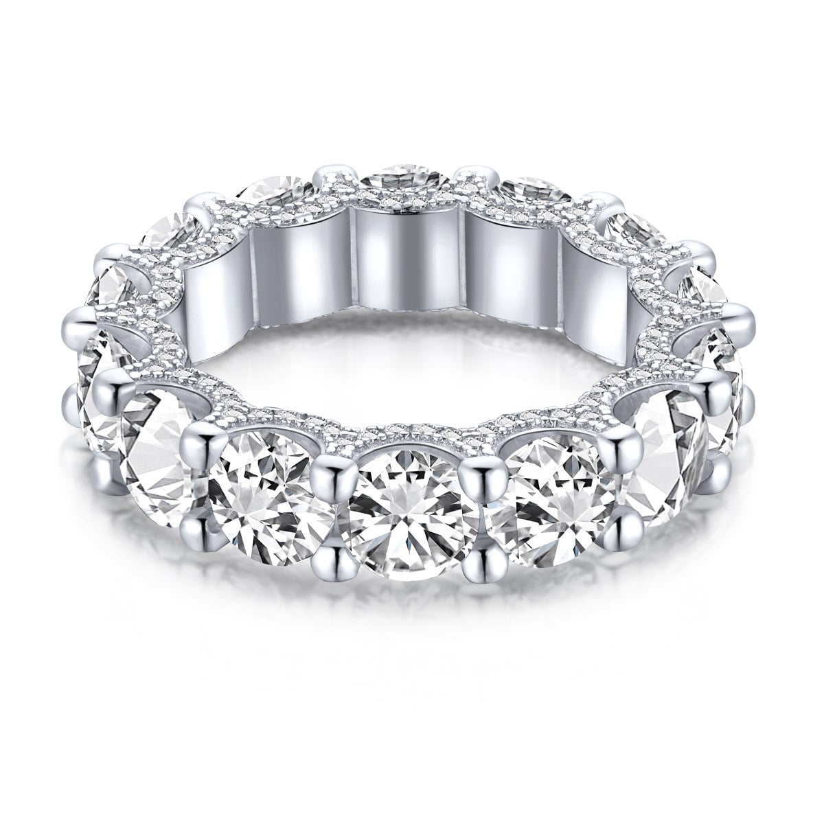 ˇStella JewelryˇGorgeous Round Cut Tennis Ring