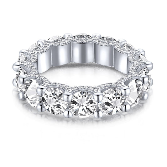ˇStella JewelryˇGorgeous Round Cut Tennis Ring
