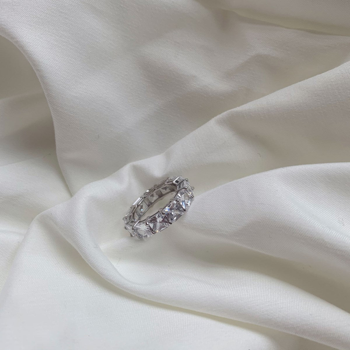 ˇStella JewelryˇElegant Princess Cut Tennis Ring
