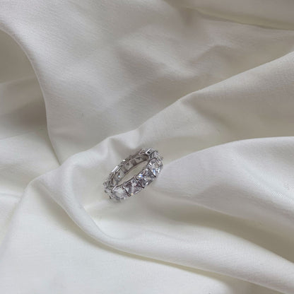 ˇStella JewelryˇElegant Princess Cut Tennis Ring