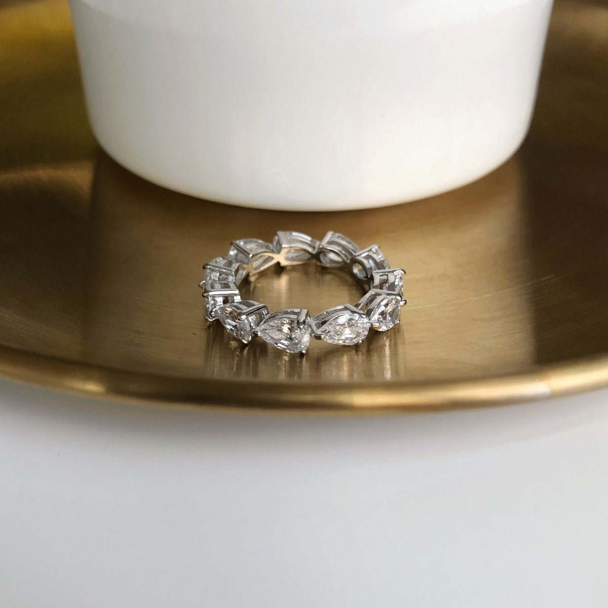 ˇStella JewelryˇExquisite Pear Cut Tennis Ring