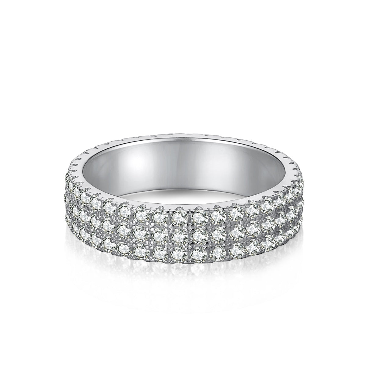 ˇStella JewelryˇDainty Round Cut Tennis Ring