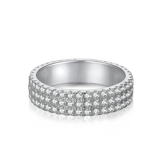 ˇStella JewelryˇDainty Round Cut Tennis Ring