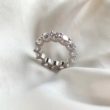 ˇStella JewelryˇGorgeous Round Cut Tennis Ring