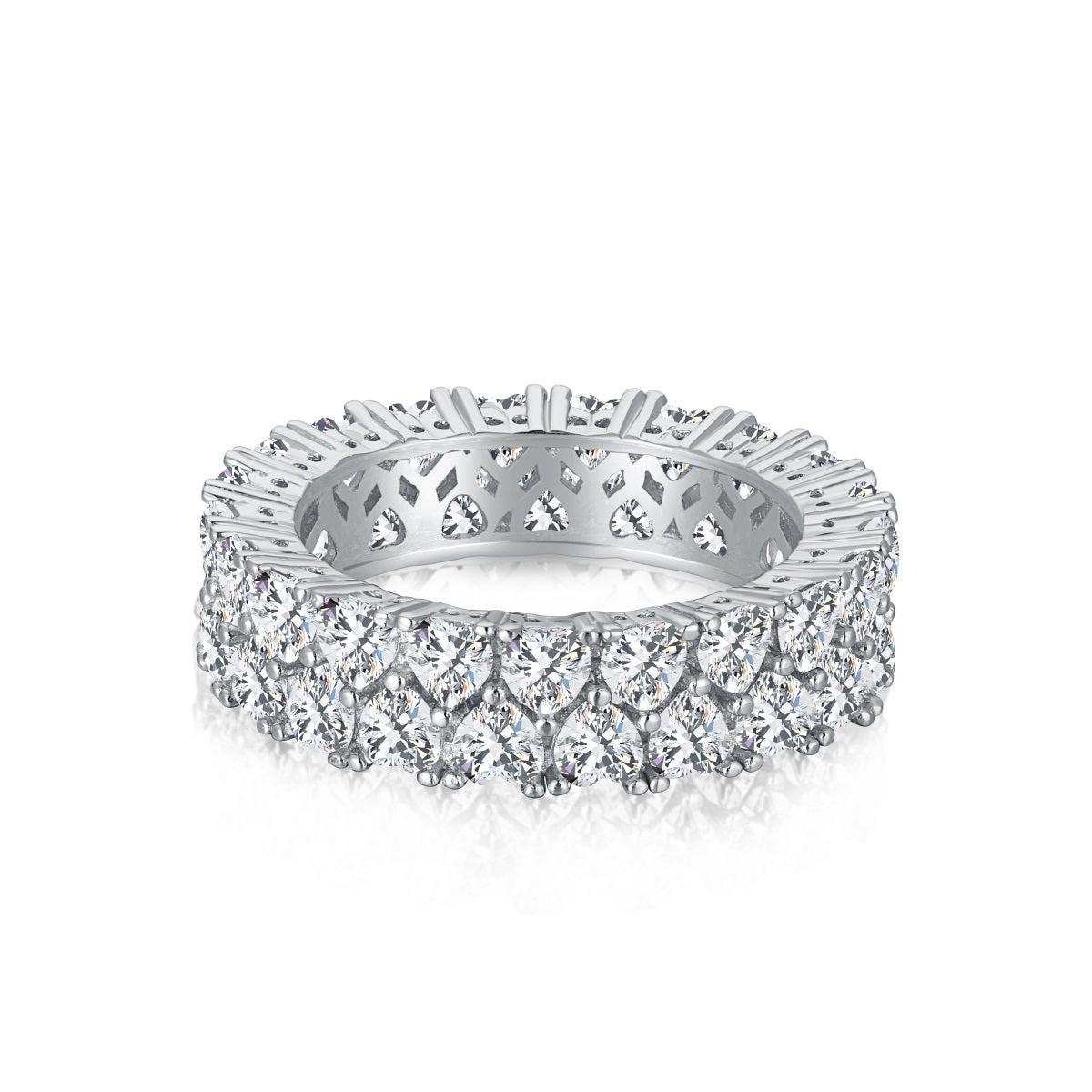 ˇStella JewelryˇSparkling Full Heart Ring