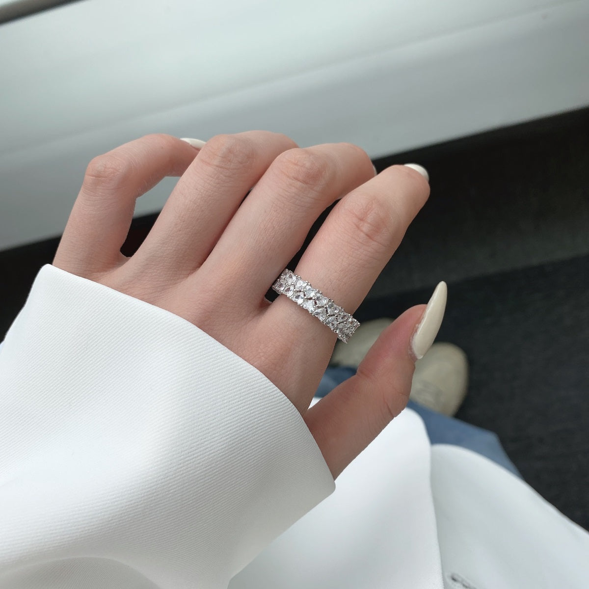 ˇStella JewelryˇSparkling Full Heart Ring