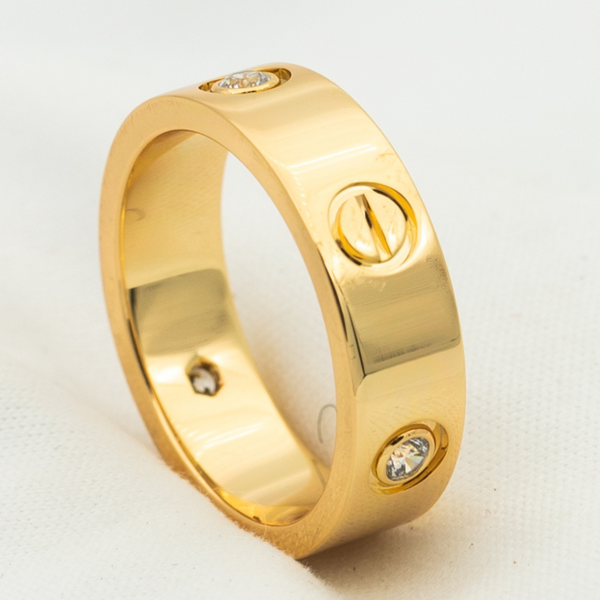 ˇStella JewelryˇLIEBESRING 5,5 MM 3 DIAMANTEN ROTGOLD