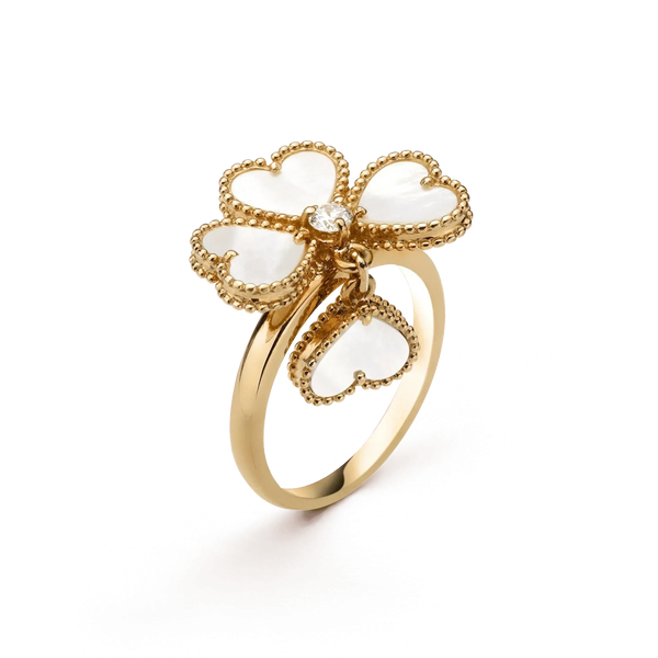 ˇStella JewelryˇSweet Clover White Mop Ring