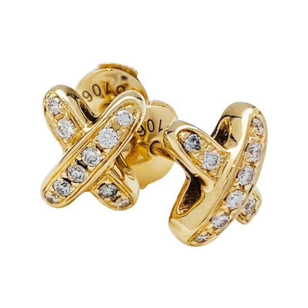 ˇStella JewelryˇJEUX DE GOLD DIAMOND EARRINGS