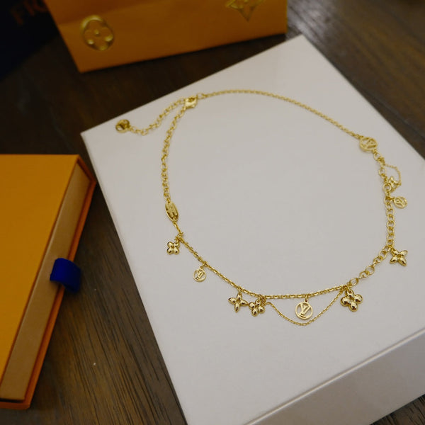 ˇStella JewelryˇBLOOMING SUPPLE HALSKETTE MESSING