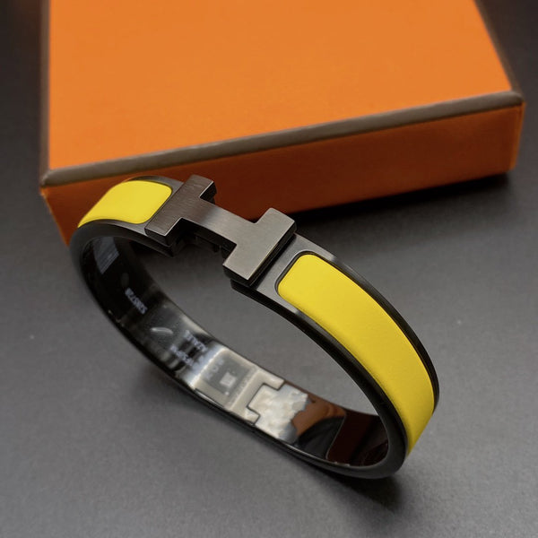 ˇStella JewelryˇCLIC HM SO BLACK YELLOW BRACELET