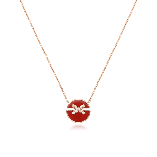 ˇStella JewelryˇJEUX DE ROSE GOLD DIAMOND NECKLACE