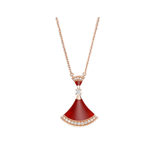 ˇStella JewelryˇDREAM NECKLACE CARNELIAN DIAMOND