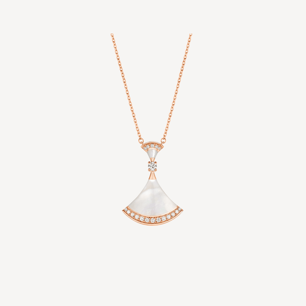 ˇStella JewelryˇDREAM NECKLACE MOP PINK GOLD DIAMOND