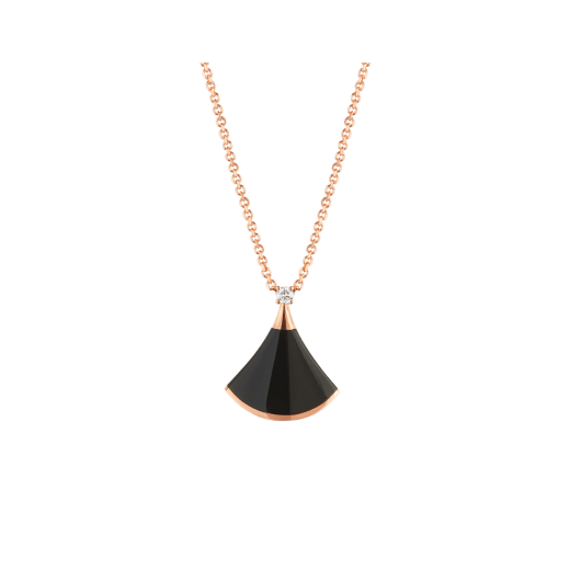 ˇStella JewelryˇDREAM NECKLACE ONYX 1 DIAMOND