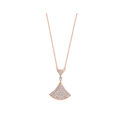 ˇStella JewelryˇDREAM NECKLACE PINK GOLD FULL DIAMOND