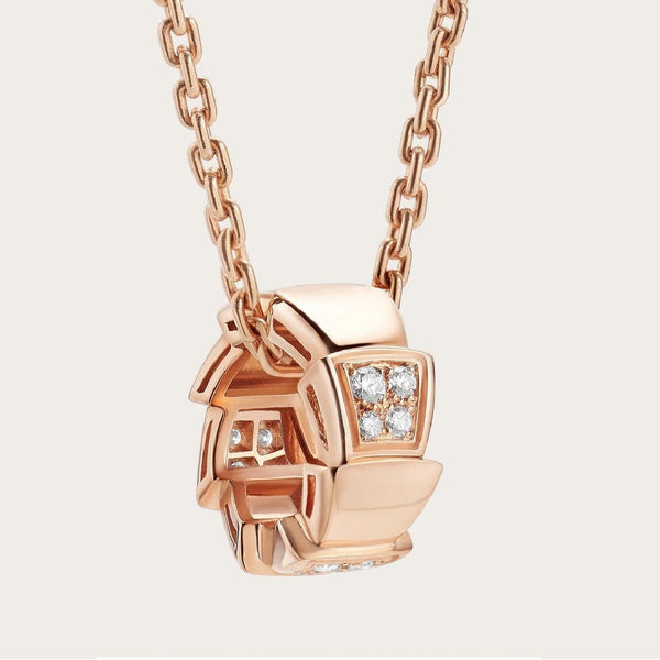 ˇStella JewelryˇSERPENTI ANHÄNGER DIAMANT ROTGOLD HALSKETTE