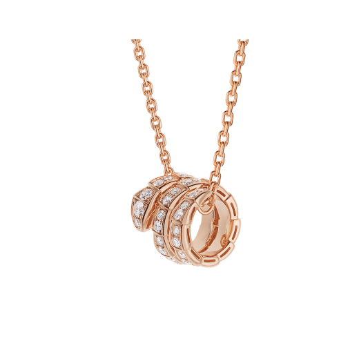 ˇStella JewelryˇSERPENTI ROTGOLD HALSKETTE DOPPELRING DIAMANT