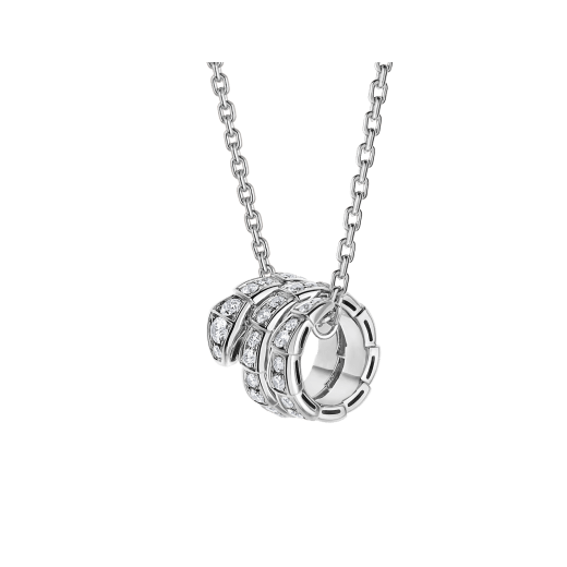 ˇStella JewelryˇSERPENTI  NECKLACE DOUBLE RING DIAMOND