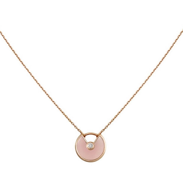ˇStella JewelryˇAMULETTE ROSÉGOLD PINK MOP HALSKETTE