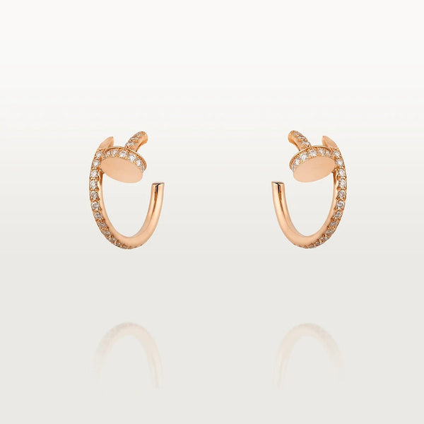 ˇStella JewelryˇJUSTE OHRRINGE 12,75 MM ROTGOLD DIAMANT