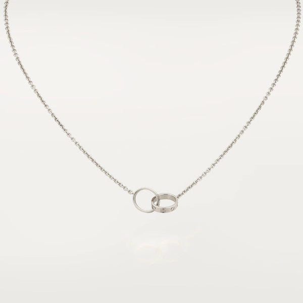 ˇStella JewelryˇLOVE HALSKETTE ROTGOLD UND SILBER 
