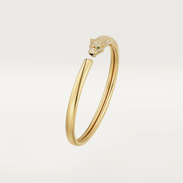 ˇStella JewelryˇPANTHERE GOLD DIAMANT OFFENES ARMBAND
