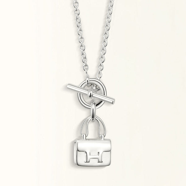 ˇStella JewelryˇPOP H ANHÄNGER SILBER HALSKETTE