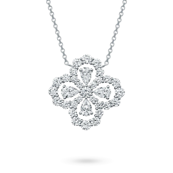 ステラジュエリー ループネックレス フルモチーフ ダイヤモンド 16mm マルチカラー
