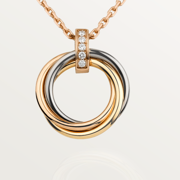 ˇStella JewelryˇTRINITY HALSKETTE GOLD DIAMANTEN
