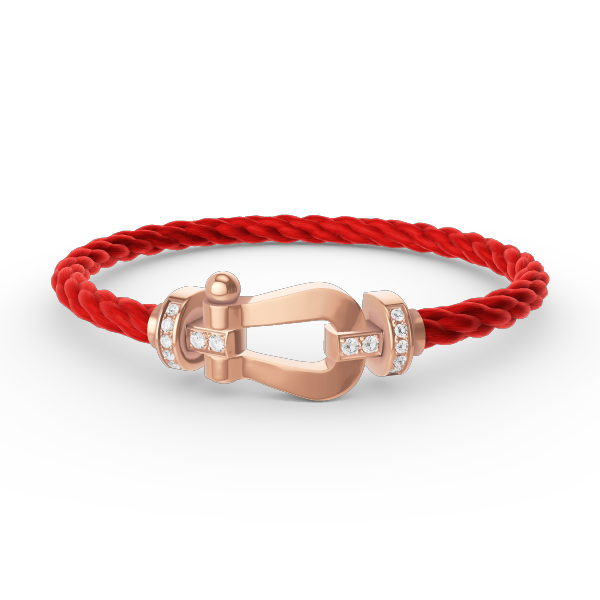 ˇStella JewelryˇFORCE LARGE HORSESHOE HALF DIAMOND BRACELET ROSE GOLD